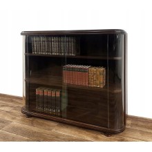 BIBLIOTEKA PODRĘCZNA WITRYNA SZAFKA PRZESZKLONA ANTYK TV RTV OWALNE BOKI