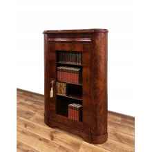 WITRYNA BIEDERMEIER XIX W. NAROŻNA ROGOWA BIBLIOTEKA ANTYK KĄTNIK