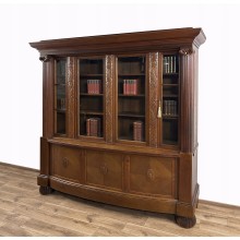 BIBLIOTEKA 100-LETNIA ANTYK WITRYNA SZAFA RZEŹBIONA