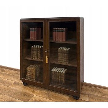 WITRYNA BIBLIOTEKA PODRĘCZNA ANTYK STULETNI SZAFKA DWUDRZWIOWA