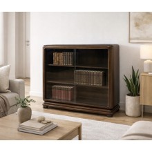 BIBLIOTEKA PODRĘCZNA ART DECO WITRYNA ANTYK SZAFKA POD TV RTV