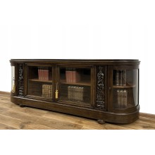 BIBLIOTEKA PODRĘCZNA ANTYK PODEST WITRYNA SZAFKA RTV