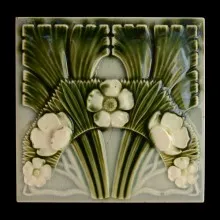 Płytka ceramiczna secesja, ok. 1900 r.