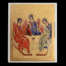 Płytka porcelanowa z ikoną A.Rublowa "Trójca Święta"