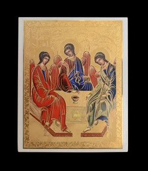 Płytka porcelanowa z ikoną A.Rublowa "Trójca Święta"