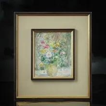 Jerzy JANISCH (1901-1962), Letnie kwiaty w wazonie, olej
